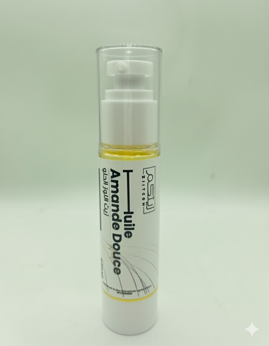 زيت اللوز الحلو 50 مل – مرطب، مغذٍ، وطبيعي 100%